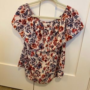 Floral Ruffle Tank